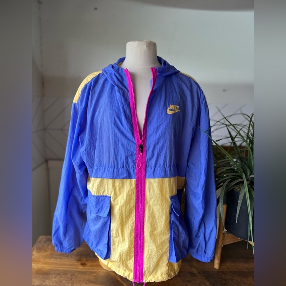 Nike Sportswear Icon Retro Clash Woven Windbreaker Jacket Purple / Yellow - Picture 8 of 14